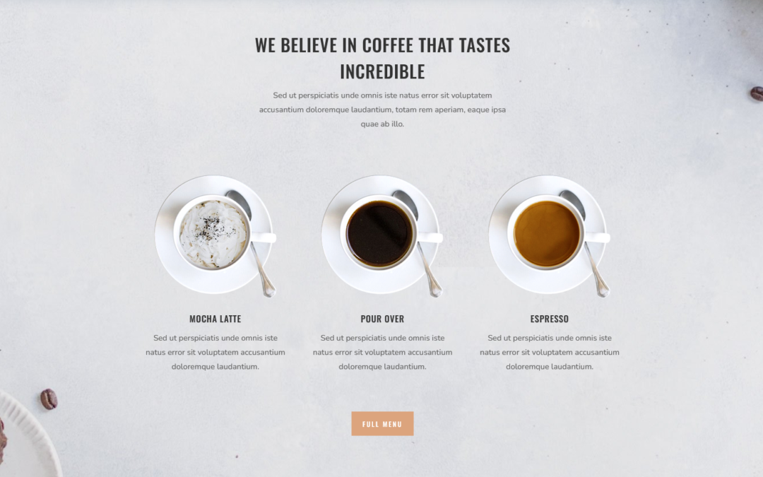 Coffee Shop Website Template