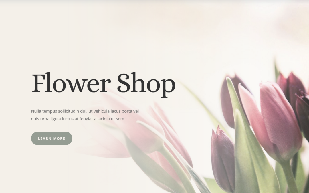 Flower Shop Website Template